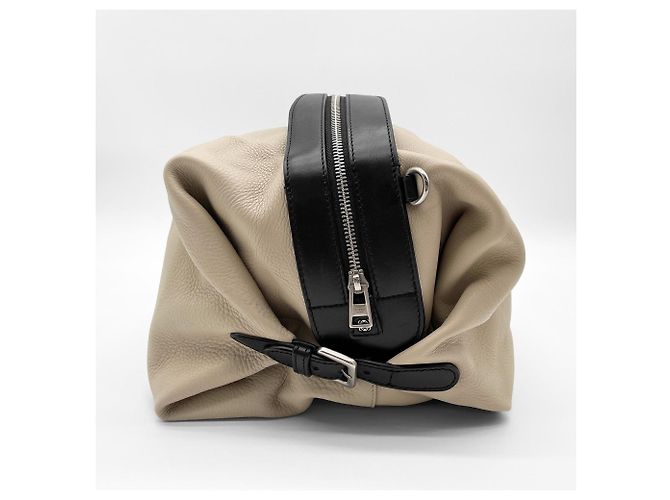 Borsa a mano Loewe Origami Pillow Nero Beige - vista 5