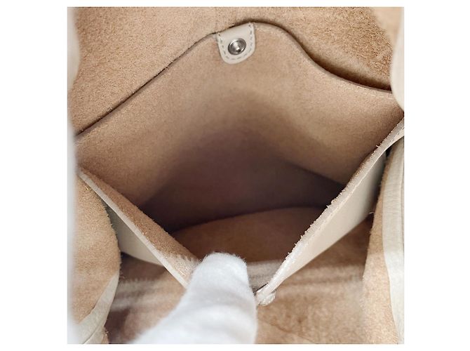 Borsa a mano Loewe Origami Pillow Nero Beige - vista 8