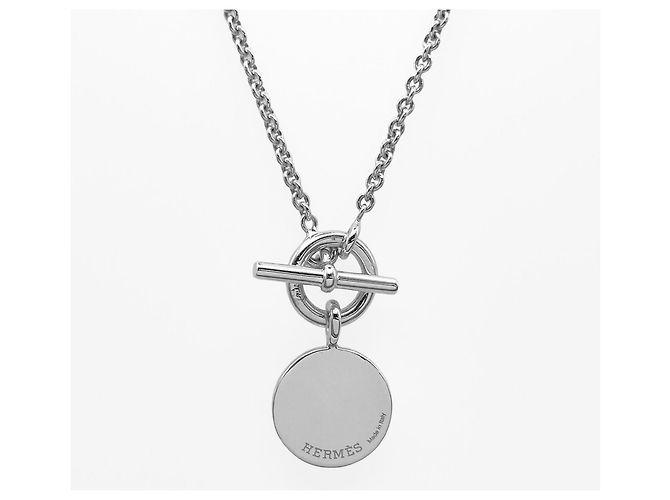Hermès Collar Hermes Amulette Sellier Clou de Selle Plata - vista 3