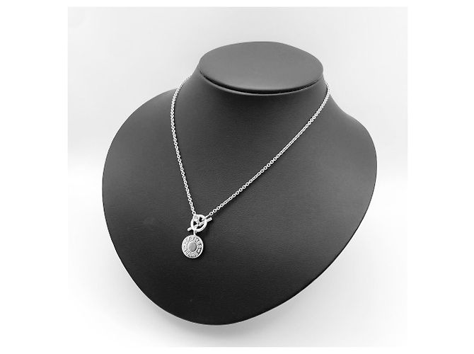 Hermès Collar Hermes Amulette Sellier Clou de Selle Plata - vista 8