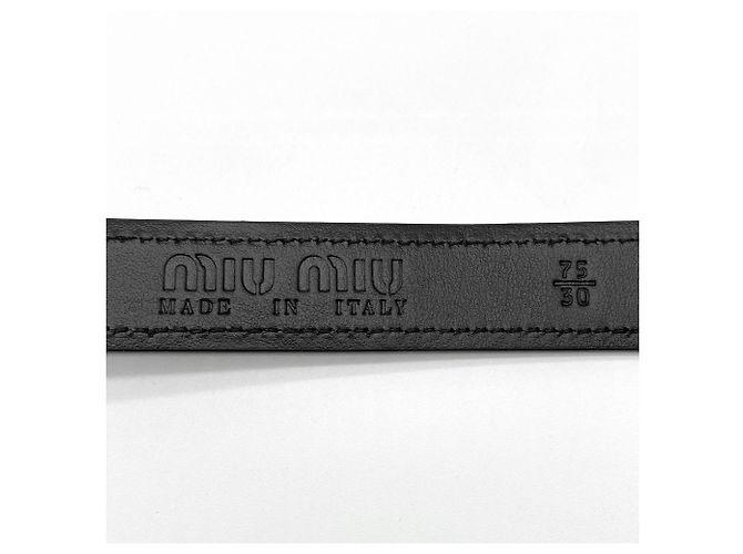 Borsa a tracolla in pelle Miu Miu Nero - vista 13