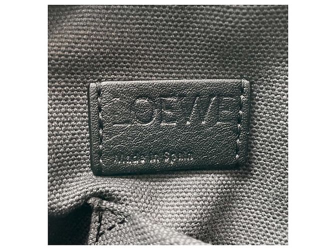 Borsa Messenger Loewe Logo XS Marrone Nero - vista 11