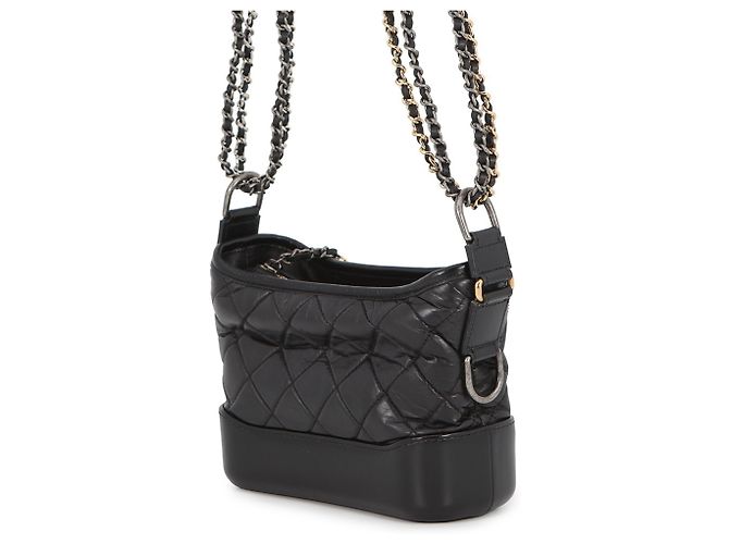 Borsa Hobo Chanel Gabrielle Small Nero - vista 2
