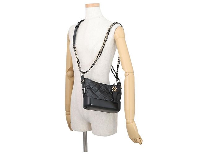 Borsa Hobo Chanel Gabrielle Small Nero - vista 6