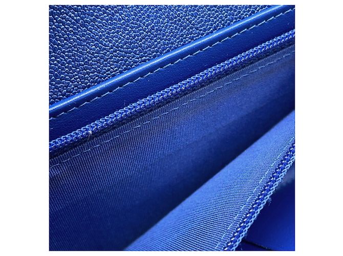 Chanel Boy Tri-fold Wallet Blau - Ansicht 10