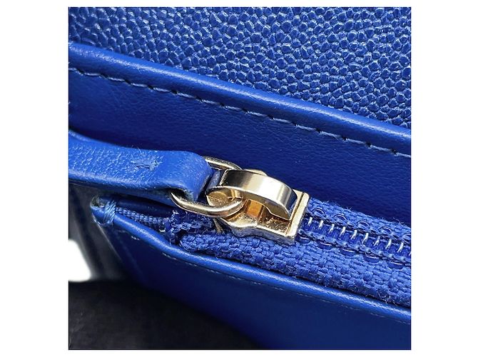 Chanel Boy Tri-fold Wallet Blau - Ansicht 13