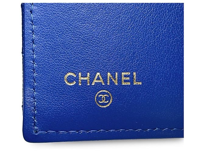 Chanel Boy Tri-fold Wallet Blau - Ansicht 16