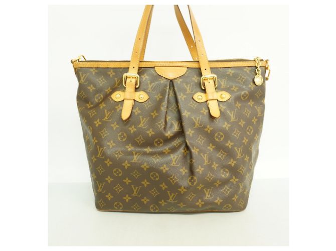 Borsa Louis Vuitton Monogram Palermo GM Marrone - vista 12