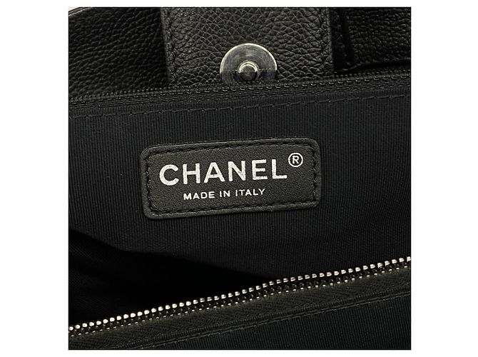 Chanel Executive Leder-Tote Bag Schwarz - Ansicht 5