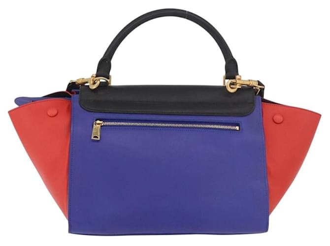 Céline Celine Tricolor Trapeze Leather Medium Multicolore - vista 2