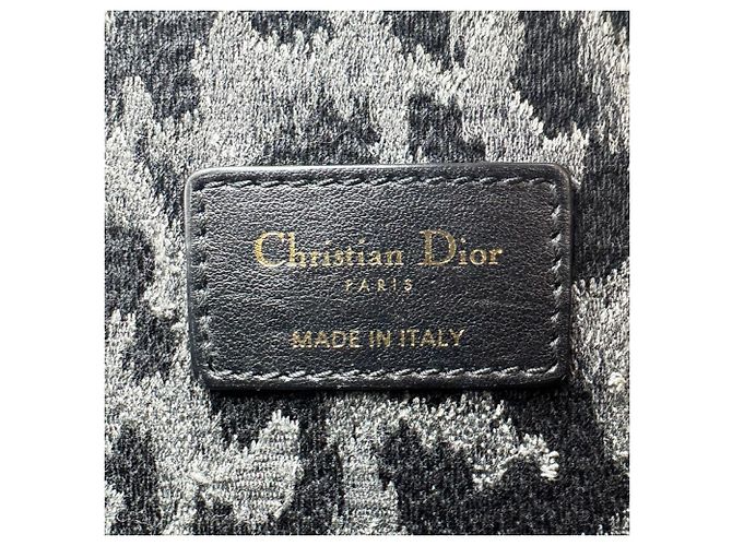 Borsa a tracolla Christian Dior 30 Montaigne Caro Velvet Nero - vista 12