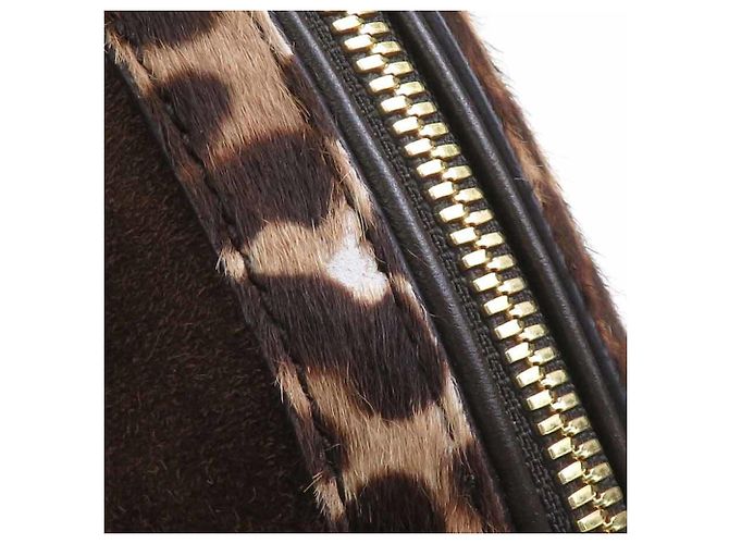 Borsa in scamosciato marrone Salvatore Ferragamo - vista 10