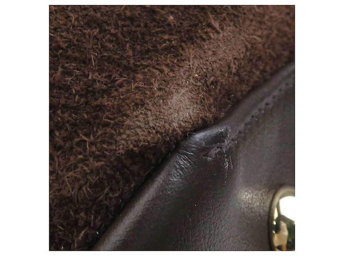 Borsa in scamosciato marrone Salvatore Ferragamo - vista 6