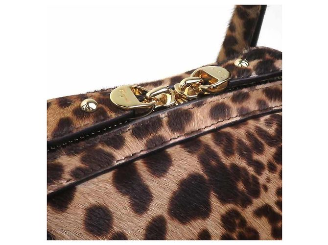 Borsa in scamosciato marrone Salvatore Ferragamo - vista 9