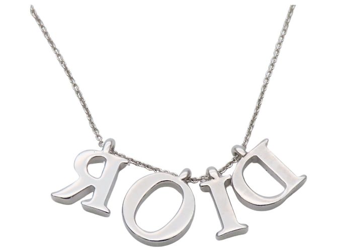 Collana Christian Dior placcata argento - vista 3