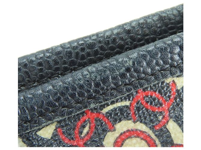 Borsa Tote Chanel Coco Travel Nero Bianco Rosso - vista 12