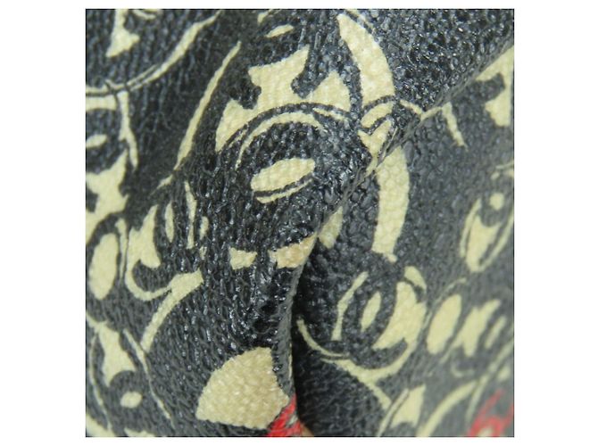 Borsa Tote Chanel Coco Travel Nero Bianco Rosso - vista 15