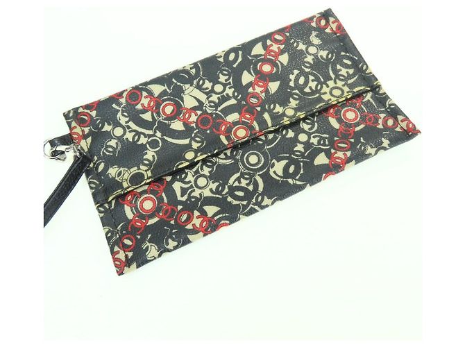 Borsa Tote Chanel Coco Travel Nero Bianco Rosso - vista 19