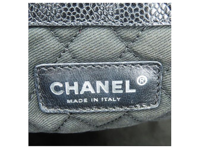 Borsa Tote Chanel Coco Travel Nero Bianco Rosso - vista 27