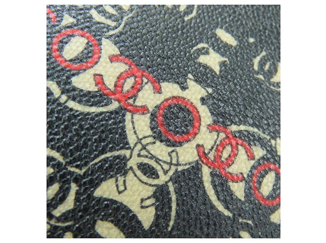 Borsa Tote Chanel Coco Travel Nero Bianco Rosso - vista 6