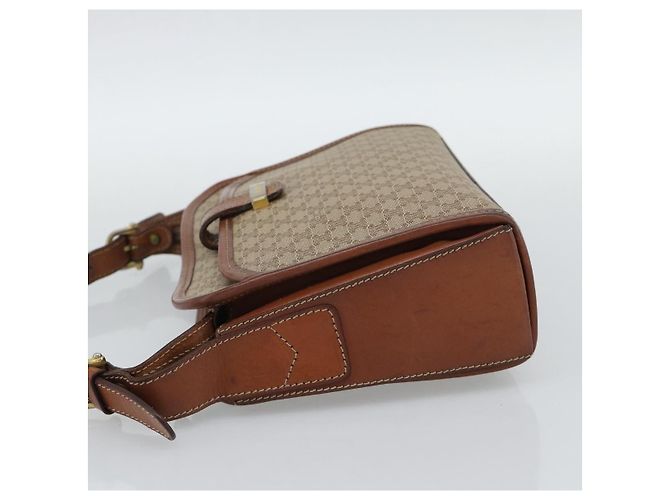 Céline Celine Vintage Macadam Tela e Pelle Beige - vista 3
