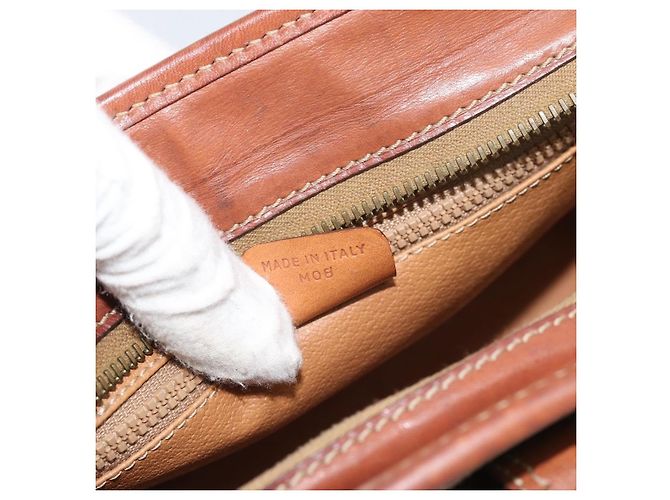 Céline Celine Vintage Macadam Tela e Pelle Beige - vista 7