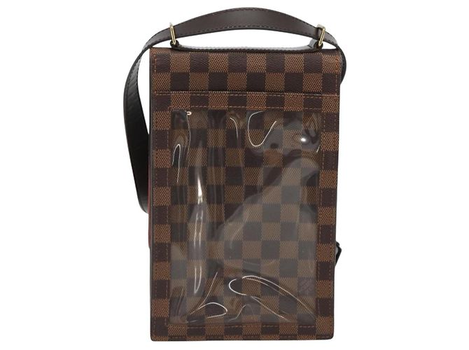 Louis Vuitton Portobello Messenger Damier Ebene Marrone - vista 2