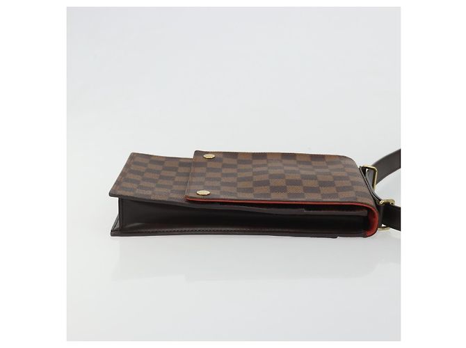 Louis Vuitton Portobello Messenger Damier Ebene Marrone - vista 3