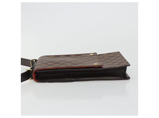 Louis Vuitton Portobello Messenger Damier Ebene Marrone - vista 4
