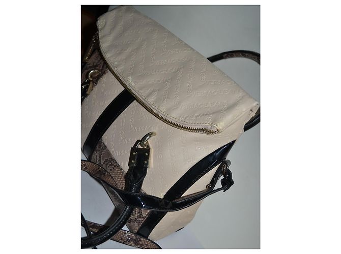 Versace Jeans Couture Borsa a tracolla Versace Jeans Marrone Nero Beige - vista 4
