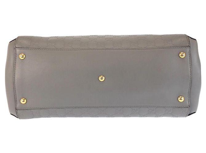 Gucci Leder-Tote-Bag Grau - Ansicht 10