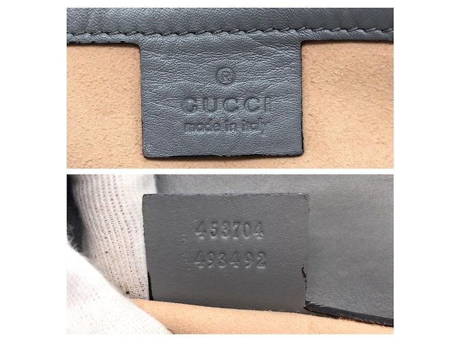 Gucci Leder-Tote-Bag Grau - Ansicht 4