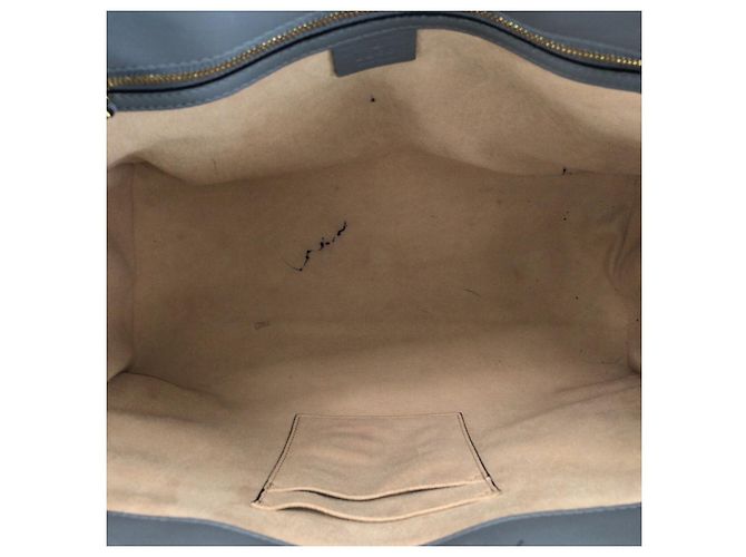 Gucci Leder-Tote-Bag Grau - Ansicht 9