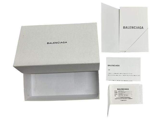 Balenciaga Lederlanger Geldbeutel Grün mit silberner Hardware - Ansicht 10