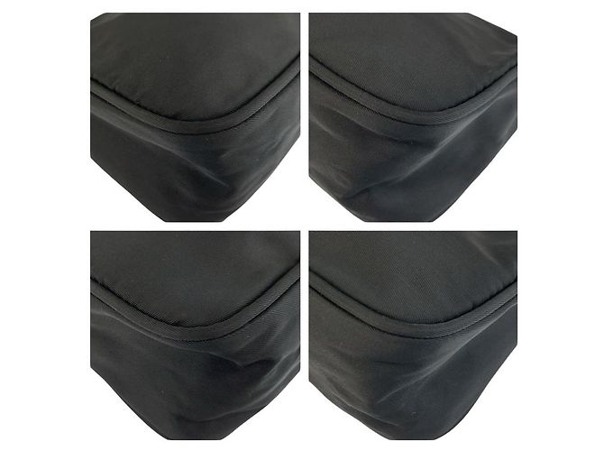 Borsa a mano e pochette accessorio in Nylon Tessuto Prada Nero - vista 4
