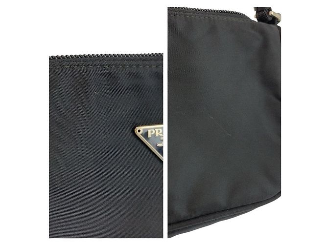 Borsa a mano e pochette accessorio in Nylon Tessuto Prada Nero - vista 5
