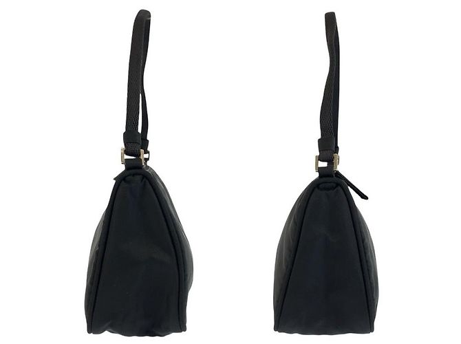 Borsa a mano e pochette accessorio in Nylon Tessuto Prada Nero - vista 7