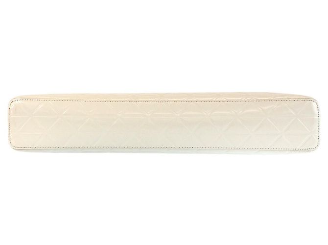 Borsa Tote in pelle Prada Bianco - vista 10