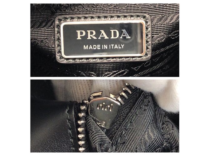Borsa Tote in pelle Prada Bianco - vista 4