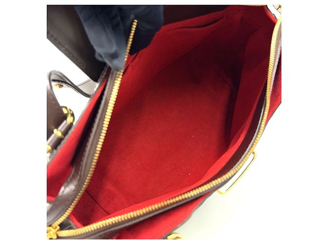 Borsa Louis Vuitton Sistina PM Damier Marrone - vista 3