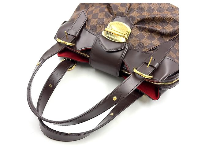 Borsa Louis Vuitton Sistina PM Damier Marrone - vista 7