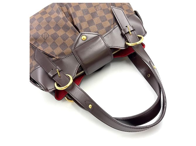 Borsa Louis Vuitton Sistina PM Damier Marrone - vista 8
