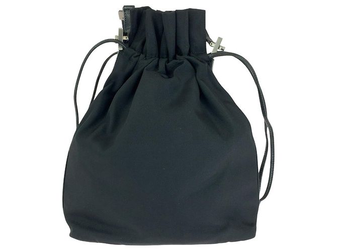 Borsa a Spalla Pochette in Nylon/Pelle Gucci Nero - vista 2