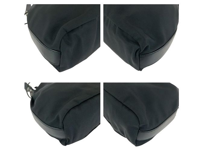 Borsa a Spalla Pochette in Nylon/Pelle Gucci Nero - vista 3