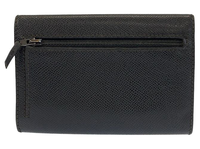 Cartera compacta de cuero Chanel Coco Mark Negro - vista 2
