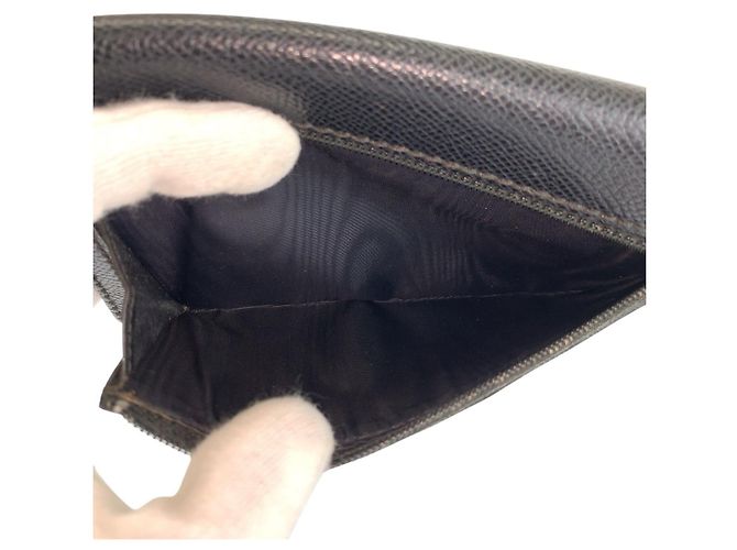 Cartera compacta de cuero Chanel Coco Mark Negro - vista 6