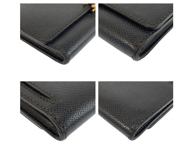 Cartera compacta de cuero Chanel Coco Mark Negro - vista 7