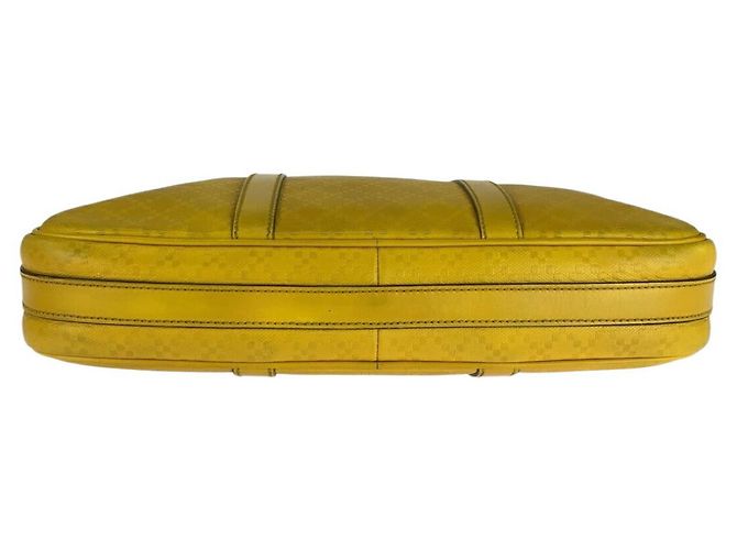 Valigetta in pelle Diamante Gucci Giallo - vista 10