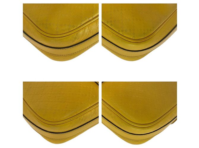 Valigetta in pelle Diamante Gucci Giallo - vista 3