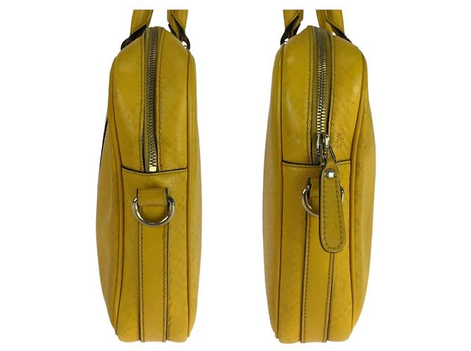 Valigetta in pelle Diamante Gucci Giallo - vista 8
